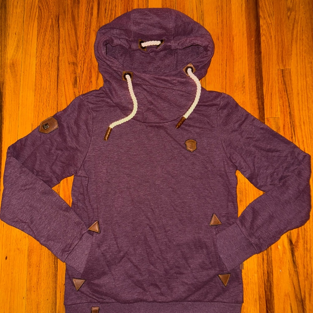 Naketano Purple Cowl Neck Sweater